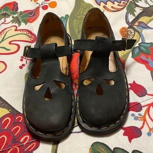 Dr. Marten black Mary Jane shoes
